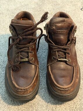 Vintage Timberland Brown Leather GORE-TEX CHUKKA Moc Toe Boots - Men's 8.5